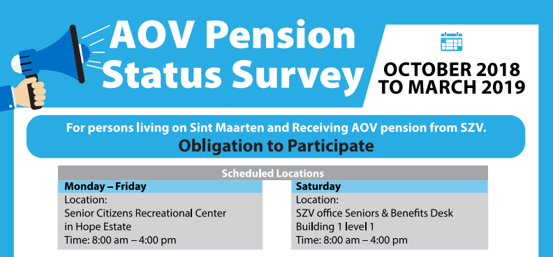 2019 Schedule: AOV Pension Status survey 